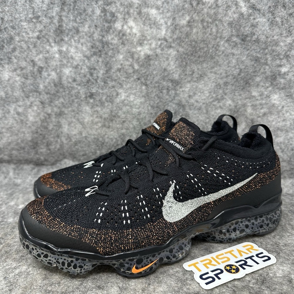 Nike Air Vapormax 2023 Flyknit Shoes Mens Size 10 Electric Pack Black Orange